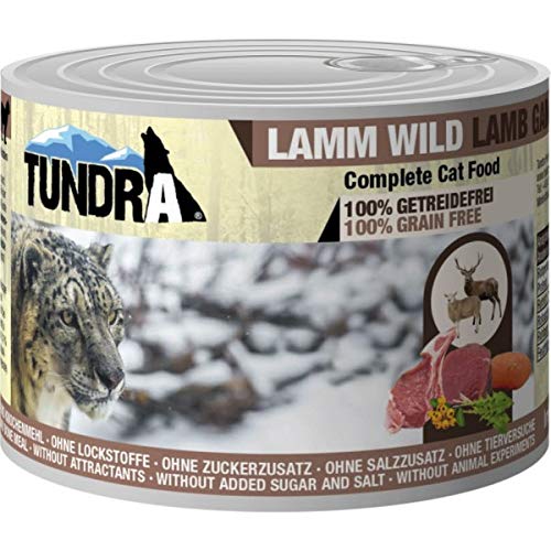 Tundra Katzenfutter Lamm & Wild - getreidefreies Nassfutter (200g) von Tundra
