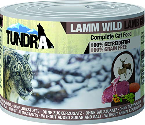 Tundra Katzenfutter Lamm & Wild - getreidefreies Nassfutter (36 x 200g) von Tundra