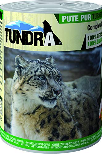 Tundra Katzenfutter Pute Pur, Nassfutter - Getreidefrei (400g) von Tundra