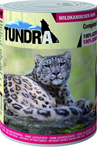 Tundra Katzenfutter Wildkaninchen & Huhn, Nassfutter - Getreidefrei (400 g) von Tundra