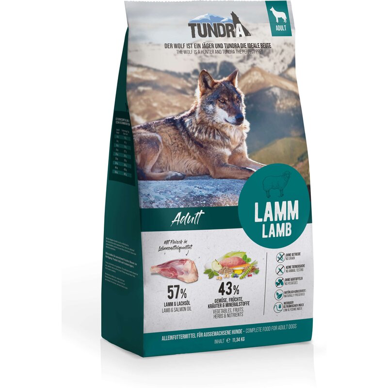 Tundra Lamm Hundefutter - 11,34 kg (5,73 € pro 1 kg) von Tundra