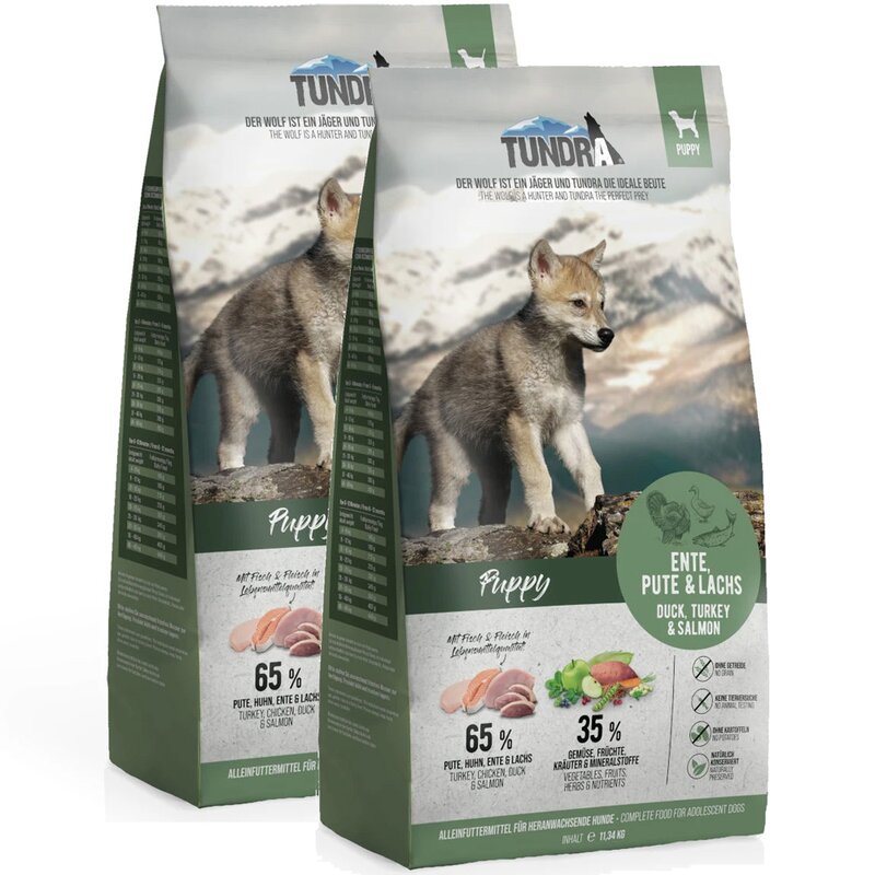 Tundra Puppy - Sparpaket 2 x 11,34 kg (5,47 € pro 1 kg) von Tundra
