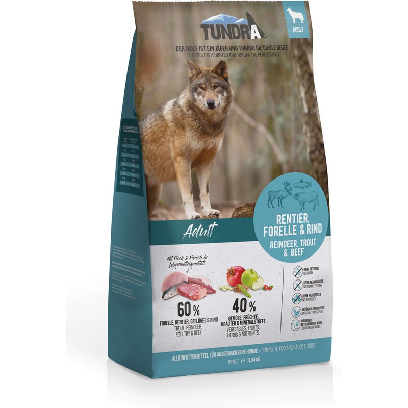 Tundra Rentier, Forelle & Rind 11,34 kg (Verpackung... (5,29 € pro 1 kg) von Tundra