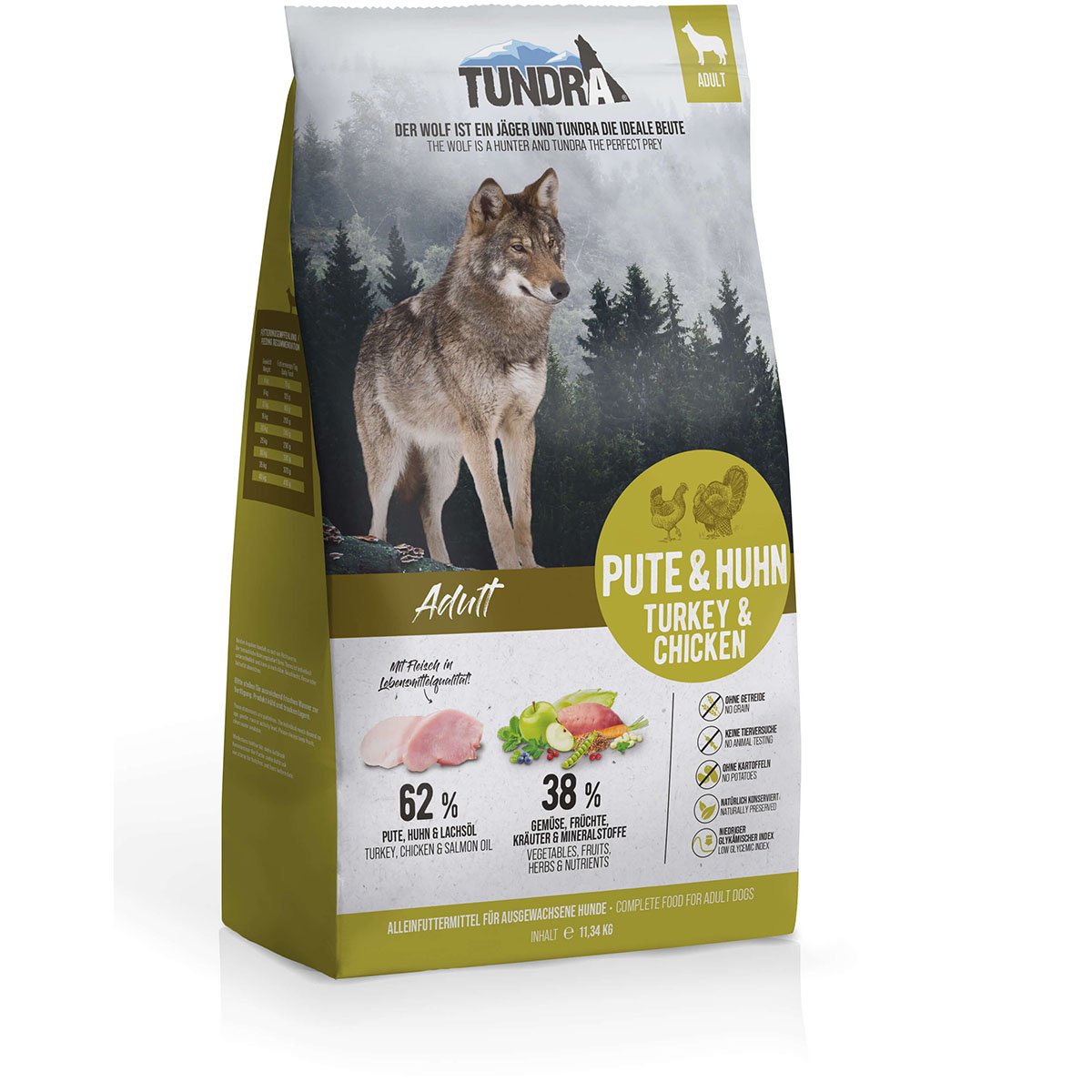 Tundra Trockenfutter Pute & Huhn 2x11,34kg von Tundra