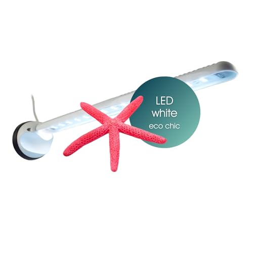 Tunze LED White eco chic I LED-Leuchte für Korallenwachstum I Aquarienleuchte für Süß- & Meerwasseraquarien I inkl. Magnet Holder I Optimal als Unterwasser Pflanzenlicht & Beleuchtung für Becken von Tunze