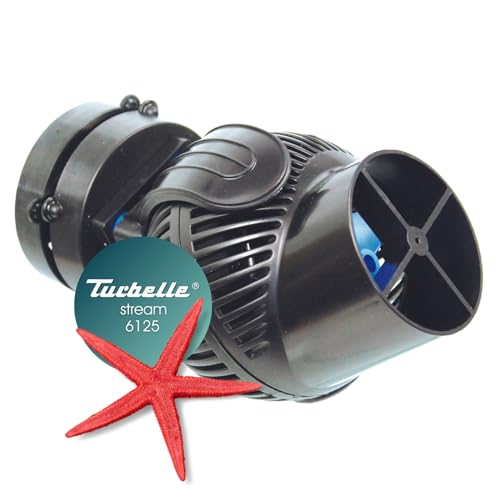 TUNZE Strömungspumpe Turbelle Stream 6125 I Pumpe für 3D einstellbare Wasserströmung I Propellerpumpe mit Magnet Holder & Silence Klemme bis 15mm Glasstärke I Wasserpumpe für Aquarien von Tunze