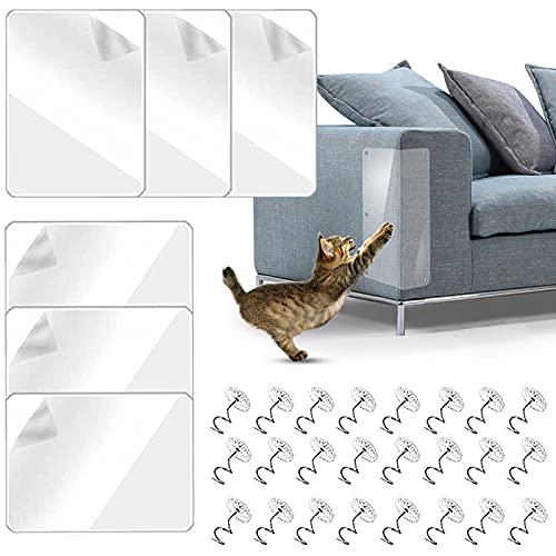 Tuofang 6 Stücke Katze Kratzschutz Sofa, Kratzschutz für Haustiere, Anti Kratz Möbelschutz, Kratzschutz Wand Selbstklebend, mit 24 Pcs Schrauben für Sofa, für Sofa, Tür, Möbel, Wand Tuofang 6 Stücke Katze Kratzschutz Sofa, Kratzschutz für Haustiere, Anti Kratz Möbelschutz, Kratzschutz Wand Selbstklebend, mit 24 Pcs Schrauben für Sofa, für Sofa, Tür, Möbel, Wand von Tuofang