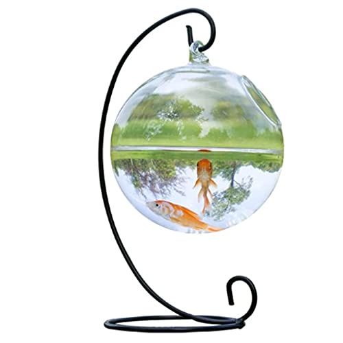 Kleine Tischglas-Fischschale für kreative Vasen, zum Aufhängen, platzsparend, Fischvase, Aquarium für Heimdekoration, konventionell Kleine Tischglas-Fischschale für kreative Vasen, zum Aufhängen, platzsparend, Fischvase, Aquarium für Heimdekoration, konventionell von Tuokend