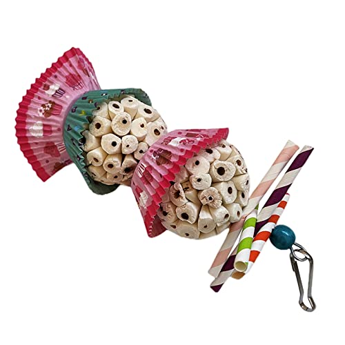 Tuokend Vogelspielzeug, natürliche Sola-Kugeln, Kuchen, weiches Kauspielzeug für Papageien, Wellensittiche, Sittiche, Einzelkugeln/Doppelbälle Tuokend Vogelspielzeug, natürliche Sola-Kugeln, Kuchen, weiches Kauspielzeug für Papageien, Wellensittiche, Sittiche, Einzelkugeln/Doppelbälle von Tuokend