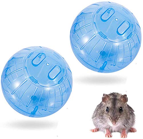 Hundespielzeug für Nagetiere, Mäuse, aus Kunststoff, leuchtende Farben, 12 cm, Blau, 2 Stück von Tuoservo
