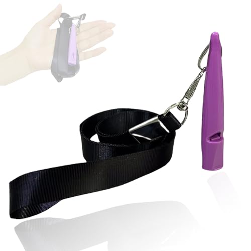 TuseRxln Hundetrainingspfeife für Rückruf, 1 Stück, violett, hohe Tonhöhe, Kunststoff, mit Umhängeband, laut und weitreichend, geeignet für die meisten Hunderassen zum Bellen und Abrufen. TuseRxln Hundetrainingspfeife für Rückruf, 1 Stück, violett, hohe Tonhöhe, Kunststoff, mit Umhängeband, laut und weitreichend, geeignet für die meisten Hunderassen zum Bellen und Abrufen. von TuseRxln