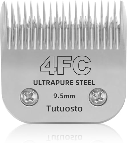 Tutuosto Scherklingen für Haustierpflege, Ersatzklingen, abnehmbare Klinge, kompatibel mit Andis/Wahl/Oster Hunde-Schermaschinen (4FC) von Tutuosto