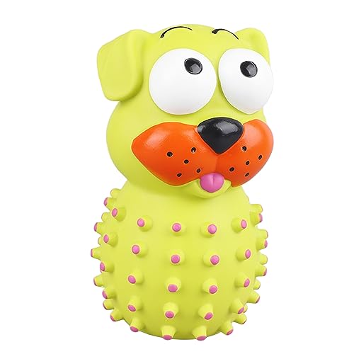 Tuwei Kauspielzeug für Haustiere, Bissfestes, Interaktives Beißspielzeug aus Weichem Kunststoff für den Innenbereich (Vorgewölbter Blindenhund) von Tuwei