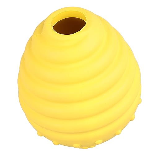 Tuwei Leckerli-Spenderball für Hunde, Sicheres Übungsgummi, Leicht zu Reinigen, Gelbes, Interaktives Hundespielzeug (Gelb) von Tuwei