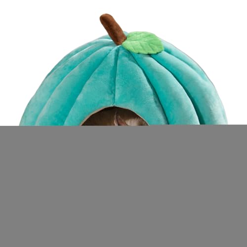 Tuxuseo Katzennisthaus,Halloween-Katzenbett | Halloween Haustier Kätzchen Höhlenhaus Kürbisförmig - Weiches Haustierzeltbett, bequemes Haustierhöhlenbett für Hauskatzen und kleine Hunde von Tuxuseo