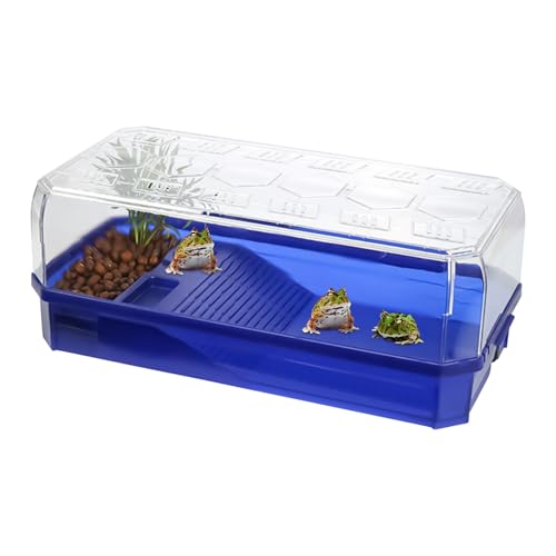 Tuxuseo Schildkrötenbecken Mit Filter | Schildkröten-Mehrzweck-Lebensraumbecken | Schildkröten-Aquarium Mit Abnehmbarem Gehäuse Für Grasschildkröten Und Schnappschildkröten von Tuxuseo
