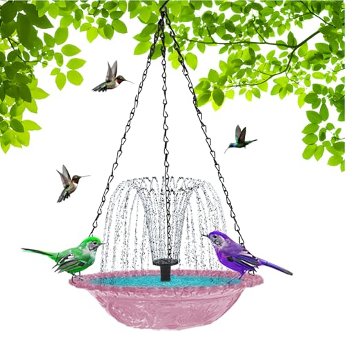 Tuxuseo Vogelbad Mit Brun-NEN | Solar-Vogeltränke | Hängende Vogelbäder Für Den Außenbereich | Vogelfutterstation, Vogeltränke Für Garten, Hinterhof, Balkon Tuxuseo Vogelbad Mit Brun-NEN | Solar-Vogeltränke | Hängende Vogelbäder Für Den Außenbereich | Vogelfutterstation, Vogeltränke Für Garten, Hinterhof, Balkon von Tuxuseo