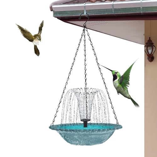 Tuxuseo Vogelbad Mit Brun-NEN | Solar-Vogeltränke | Hängende Vogelbäder Für Den Außenbereich | Vogelfutterstation, Vogeltränke Für Garten, Hinterhof, Balkon Tuxuseo Vogelbad Mit Brun-NEN | Solar-Vogeltränke | Hängende Vogelbäder Für Den Außenbereich | Vogelfutterstation, Vogeltränke Für Garten, Hinterhof, Balkon von Tuxuseo