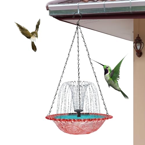Tuxuseo Vogelbad Mit Brun-NEN | Solar-Vogeltränke | Hängende Vogelbäder Für Den Außenbereich | Vogelfutterstation, Vogeltränke Für Garten, Hinterhof, Balkon Tuxuseo Vogelbad Mit Brun-NEN | Solar-Vogeltränke | Hängende Vogelbäder Für Den Außenbereich | Vogelfutterstation, Vogeltränke Für Garten, Hinterhof, Balkon von Tuxuseo
