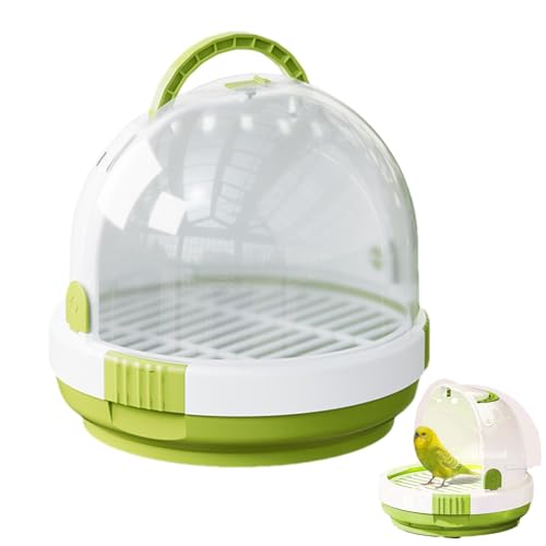 Transportkäfig für Vögel, 18 x 18 x 16 cm, transparent, atmungsaktiv, für kleine Vögel, Reisetasche, für Papageien, Sittiche, Kleintiere, für Reisen, Wandern, Camping Transportkäfig für Vögel, 18 x 18 x 16 cm, transparent, atmungsaktiv, für kleine Vögel, Reisetasche, für Papageien, Sittiche, Kleintiere, für Reisen, Wandern, Camping von Tuxxjzm
