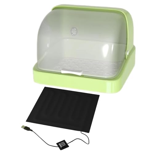 Tuxxjzm Baby-Kükenbrutkasten, Brutkasten, Kükenwärmer, 3 Temperatureinstellungen, visueller Nistkasten, Heizkissen für Babypapageien, Entchen Tuxxjzm Baby-Kükenbrutkasten, Brutkasten, Kükenwärmer, 3 Temperatureinstellungen, visueller Nistkasten, Heizkissen für Babypapageien, Entchen von Tuxxjzm
