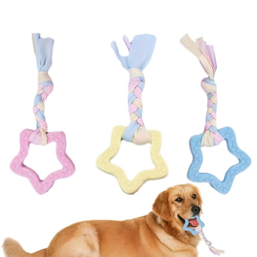 Tuxxjzm Beißspielzeug für kleine Hunde – Welpen-Beißstäbe Hundekauspielzeug | wiederverwendbarer Ball mit Seil Hundespielzeug, Welpen-Beiß, Hundezahnreinigungsspielzeug zur Linderung von Tuxxjzm Beißspielzeug für kleine Hunde – Welpen-Beißstäbe Hundekauspielzeug | wiederverwendbarer Ball mit Seil Hundespielzeug, Welpen-Beiß, Hundezahnreinigungsspielzeug zur Linderung von von Tuxxjzm