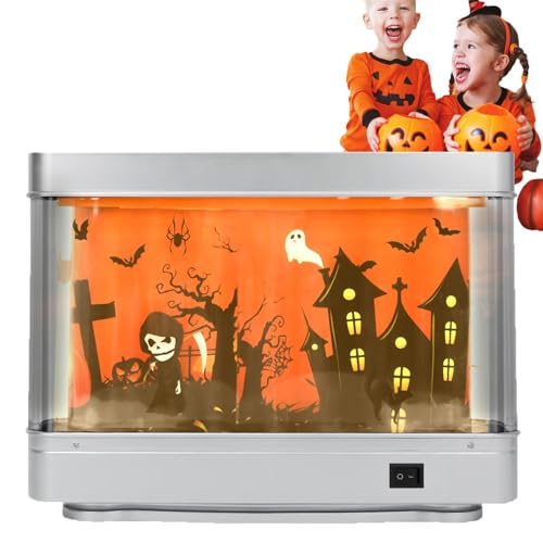 Tuxxjzm Gefälschtes Halloween-Fischtank, dekorative Aquarium-Lampe, Fisch-Nachtlicht, Aquarium – LED-Tischlicht, Halloween-Dekoration, Halloween-LED-Licht für Kinder, Männer, Frauen, Heimbüros Tuxxjzm Gefälschtes Halloween-Fischtank, dekorative Aquarium-Lampe, Fisch-Nachtlicht, Aquarium – LED-Tischlicht, Halloween-Dekoration, Halloween-LED-Licht für Kinder, Männer, Frauen, Heimbüros von Tuxxjzm