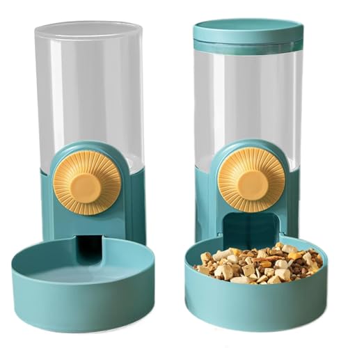 Tuxxjzm Haustier-Kaninchen-Futterspender, Kaninchenfutter-Wasserspender, Automatischer Kaninchen-Wasserspender, 1000 ml Futternapf für Haustierkäfige, großes Fassungsvermögen, Häschen-Futternapf für von Tuxxjzm
