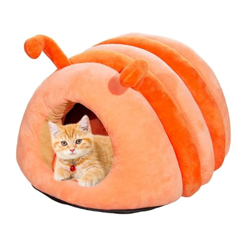 Tuxxjzm Haustierzelt Höhlenbett - Haustierbett Halbüberdachte Höhle für den Winter - Anti-Rutsch Warm Pet House Nest, Katzenhaus Zelt für mittelgroße kleine Katzen Tuxxjzm Haustierzelt Höhlenbett - Haustierbett Halbüberdachte Höhle für den Winter - Anti-Rutsch Warm Pet House Nest, Katzenhaus Zelt für mittelgroße kleine Katzen von Tuxxjzm