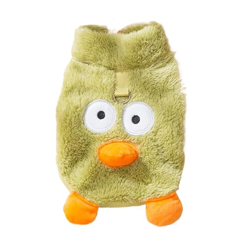 Tuxxjzm Hunde-Pyjama für kaltes Wetter, Plüsch-Thermo-Outfit-Mantel für Welpen, Stretch-Fleece-Hundeweste mit Seilloch für Spaziergänge, Outdoor Tuxxjzm Hunde-Pyjama für kaltes Wetter, Plüsch-Thermo-Outfit-Mantel für Welpen, Stretch-Fleece-Hundeweste mit Seilloch für Spaziergänge, Outdoor von Tuxxjzm