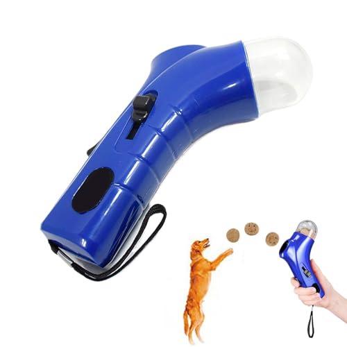 Tuxxjzm Katzen-Leckerli-Shooter | Handheld Pet Treat Thrower Hundefutter Katapult - Pet Training Belohnung Spielzeug Snack Feeder für Kätzchen Welpen Spaß Spielen von Tuxxjzm