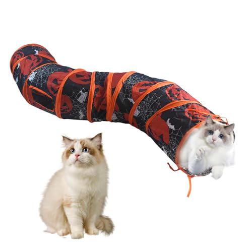 Tuxxjzm Katzentunnel für Hauskatzen, zusammenklappbarer Katzentunnel | Faltbarer Spiel-Kätzchen-Zelt-Tunnel - Katzentunnelmöbel, Haustier-Katzentunnelröhre für Katzen, Meerschweinchen, Kaninchen Tuxxjzm Katzentunnel für Hauskatzen, zusammenklappbarer Katzentunnel | Faltbarer Spiel-Kätzchen-Zelt-Tunnel - Katzentunnelmöbel, Haustier-Katzentunnelröhre für Katzen, Meerschweinchen, Kaninchen von Tuxxjzm