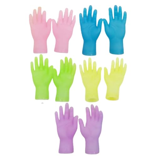 Tuxxjzm Kleine menschliche Hände für Katzen, winzige Katzenhände | Prank Toys Interaktive Katzenpfote Kleine Hände,Reduziert Langeweile, Haustier-Fingerpuppe mit hoher Elastizität zum Sammeln und für von Tuxxjzm