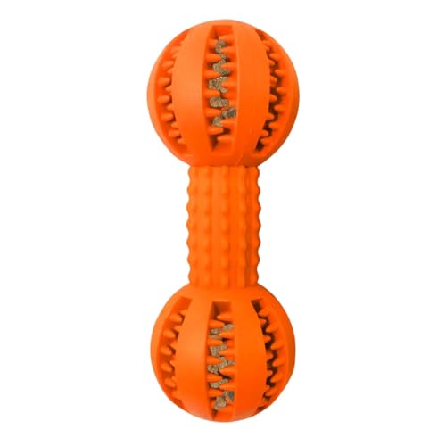 Tuxxjzm Leckerli-Spender-Spielzeug für Hunde,Leckerli-Spender-Hundespielzeug | Interaktives Leckerli-Spender-Spielzeug für Welpen | Hundespielzeug zum Zähneknirschen in Hantelform Tuxxjzm Leckerli-Spender-Spielzeug für Hunde,Leckerli-Spender-Hundespielzeug | Interaktives Leckerli-Spender-Spielzeug für Welpen | Hundespielzeug zum Zähneknirschen in Hantelform von Tuxxjzm