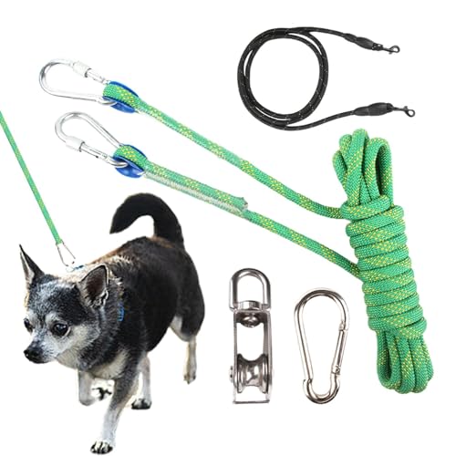 Tuxxjzm Reflektierende Hundeleine, verhedderungssicher, lange Trainingsleine, Hof-Hundeleine, verschleißfestes Außenkabel, Hunde-Auslaufkabel für Camping, Parks, Höfe, Gärten Tuxxjzm Reflektierende Hundeleine, verhedderungssicher, lange Trainingsleine, Hof-Hundeleine, verschleißfestes Außenkabel, Hunde-Auslaufkabel für Camping, Parks, Höfe, Gärten von Tuxxjzm