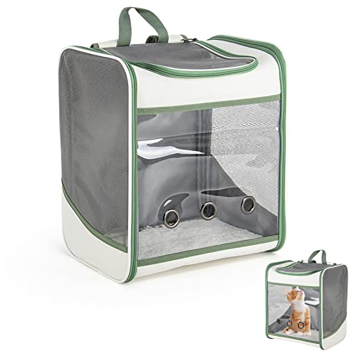 Tuxxjzm Rucksack für Katzen - & Weiche Katze Reisetasche - Katze/Hunderucksack, Kleine Hunde Reisetrage für Wandern, Reisen, Camping Tuxxjzm Rucksack für Katzen - & Weiche Katze Reisetasche - Katze/Hunderucksack, Kleine Hunde Reisetrage für Wandern, Reisen, Camping von Tuxxjzm