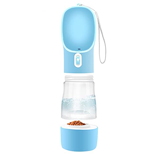 450 ml Outdoor-Hunde-Wasserflasche, auslaufsicher, tragbarer Welpen-Wasserspender, Reise-Wasserflasche, Trinkbrunnen-Futterspender, Kätzchen-Futter-Wasserbecher, Haustier-Trinkbecher für draußen, Blau 450 ml Outdoor-Hunde-Wasserflasche, auslaufsicher, tragbarer Welpen-Wasserspender, Reise-Wasserflasche, Trinkbrunnen-Futterspender, Kätzchen-Futter-Wasserbecher, Haustier-Trinkbecher für draußen, Blau von Tuzsocr