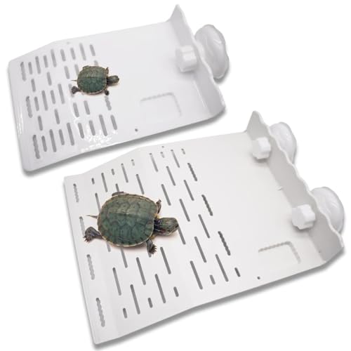 Schildkröten Klettern Plattform 2 Stück Zoomed Turtle Dock, Schildkröte Sonnenbad Plattform mit Saugnapf,Aquarium Float Dekoration Bask Terrasse Klettern Rampe Schildkröten Terrasseninsel Schildkröten Klettern Plattform 2 Stück Zoomed Turtle Dock, Schildkröte Sonnenbad Plattform mit Saugnapf,Aquarium Float Dekoration Bask Terrasse Klettern Rampe Schildkröten Terrasseninsel von Twinice