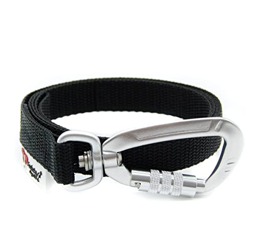 Twinkys Dog Style Hundeleine MIT Handschlaufe mit Sicherheitskarabiner 20 mm breit für Hunde bis 50 kg 1 Meter, Schwarz Made IN Germany Twinkys Dog Style Hundeleine MIT Handschlaufe mit Sicherheitskarabiner 20 mm breit für Hunde bis 50 kg 1 Meter, Schwarz Made IN Germany von Twinkys