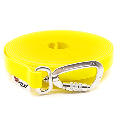 Twinkys Dog Style Hundeleine Schleppleine Wasserabweisend 20 mm breit mit Sicherheitskarabiner für Hunde 3 Meter MIT Handschlaufe Neon Gelb Made in Germany Twinkys Dog Style Hundeleine Schleppleine Wasserabweisend 20 mm breit mit Sicherheitskarabiner für Hunde 3 Meter MIT Handschlaufe Neon Gelb Made in Germany von Twinkys