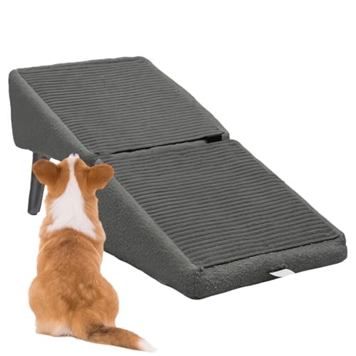 Pet Ramp, rutschfeste Hundetreppe, 32x36cm Holz Haustierrampe, Foldable Cat Stairs Dog Ramp - Dog Stairs for Small/Large Dogs, Hundestufen Klappbare Tierleiter, Stabilität Und Sicherheit Haustiere von TyCylKu