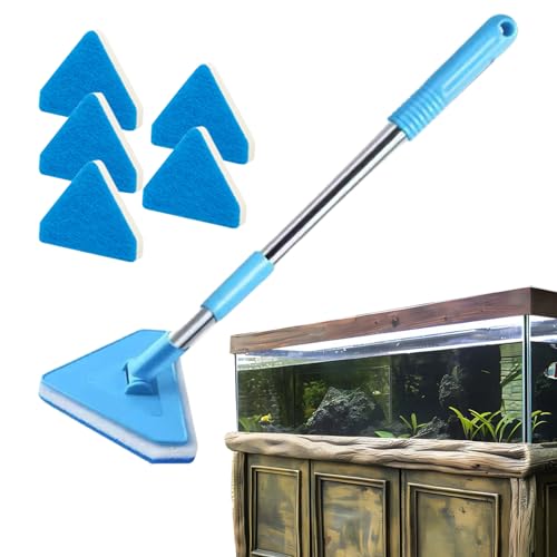 TyCylKu Aquarium Bürste Mit Langem StI EL, 55x12.5x3cm Aquarium Reinigungsbürste, Fischtank Schrubber, Aquariums Reiniger Für Terrarium, Haustier, Küche von TyCylKu