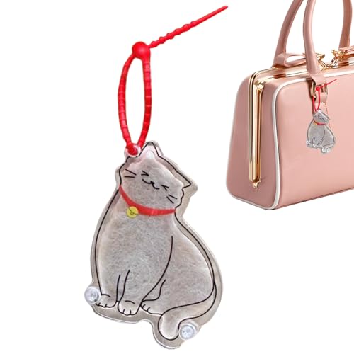 TyCylKu Haustier Haar Andenken,Hundefell Sammler Erinnerungsstück - Liebevoller Nachfüllbarer Acryl Anhänger Für Handtasche Rucksack Tasche Tierfreunde von TyCylKu