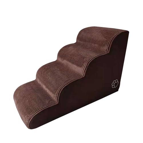 TyCylKu Hundetreppe - 4-stufige Haustiertreppe aus Schaumstoff mit hoher Dichte für Couch | Waschbare, atmungsaktive Katzenstufen für das Indoor-Training, große, widerstandsfähige, abnehmbare Leitern TyCylKu Hundetreppe - 4-stufige Haustiertreppe aus Schaumstoff mit hoher Dichte für Couch | Waschbare, atmungsaktive Katzenstufen für das Indoor-Training, große, widerstandsfähige, abnehmbare Leitern von TyCylKu
