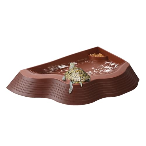 TyCylKu Reptilien Fressnapf | Antirutsch-Schüssel mit rauer Rampe für Schildkrötenfutter | Aquarium Dekoration, Einweichschale Für Gecko Schlange Bartagame TyCylKu Reptilien Fressnapf | Antirutsch-Schüssel mit rauer Rampe für Schildkrötenfutter | Aquarium Dekoration, Einweichschale Für Gecko Schlange Bartagame von TyCylKu
