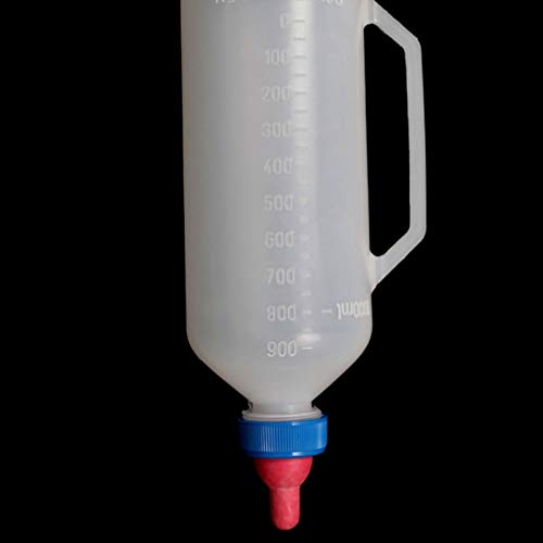 Tyatocepy 1L Lamm Stillflasche FüTterung Ziegenmilchflasche mit Kunststoff Langlebig von Tyatocepy