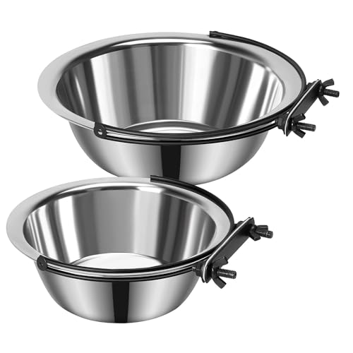 Tyatocepy 2er-Pack Wassernäpfe für Tierfutter zum Aufhängen im Käfig, Auslaufsichere Futternäpfe Tyatocepy 2er-Pack Wassernäpfe für Tierfutter zum Aufhängen im Käfig, Auslaufsichere Futternäpfe von Tyatocepy