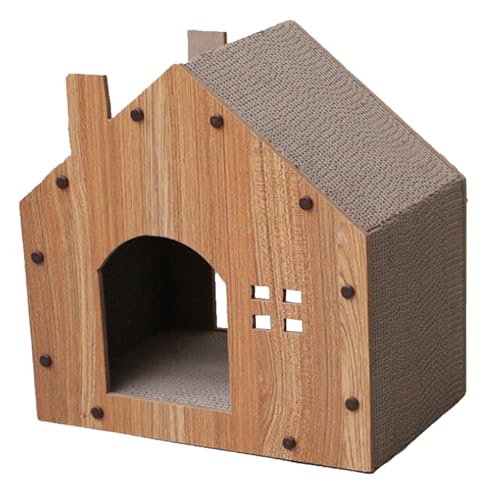 Tyenaza Cat Scratch House, tragbare atmungsaktive Bequeme Kätzchen -Kratzer -Hütte zum Ausruhen Spielen von Tyenaza