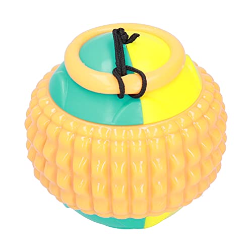 Tyenaza Hundetrainingsball mit automatisch dehnbarem Seil, Kauspielzeug für Hunde, interaktives und Übungsgerät zum Apportieren, Fangen und Zerren von Hunden(Orange) von Tyenaza