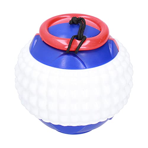 Tyenaza Hundetrainingsball mit automatisch dehnbarem Seil, Kauspielzeug für Hunde, interaktives und Übungsgerät zum Apportieren, Fangen und Zerren von Hunden(Weiß) von Tyenaza